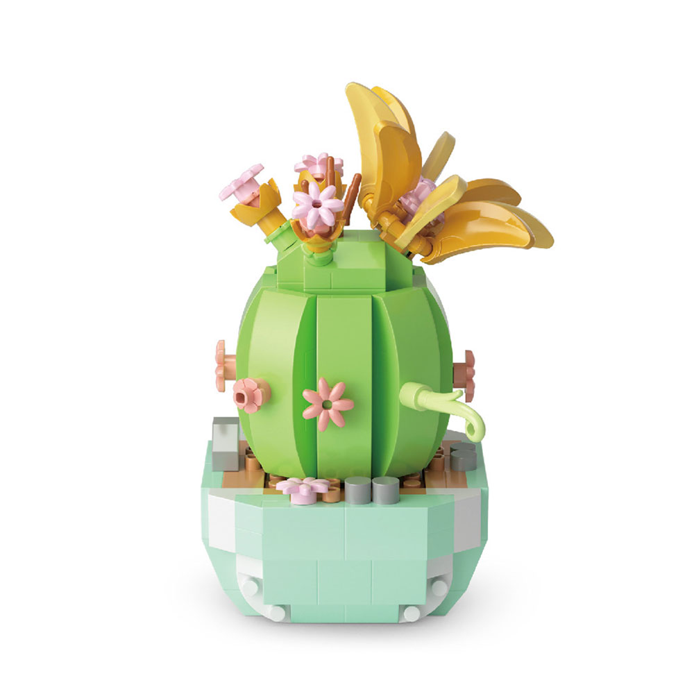 Đồ chơi xếp khối chậu hoa mini