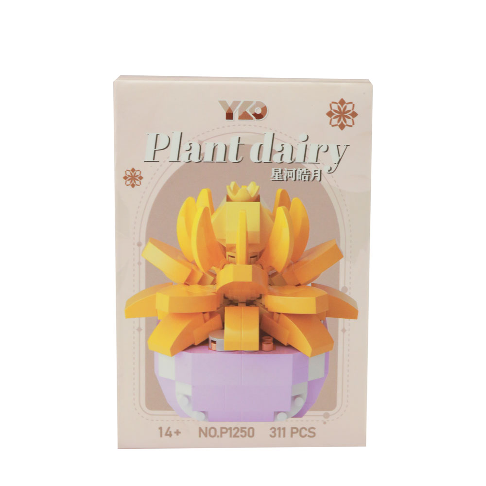 Đồ chơi xếp khối chậu hoa mini