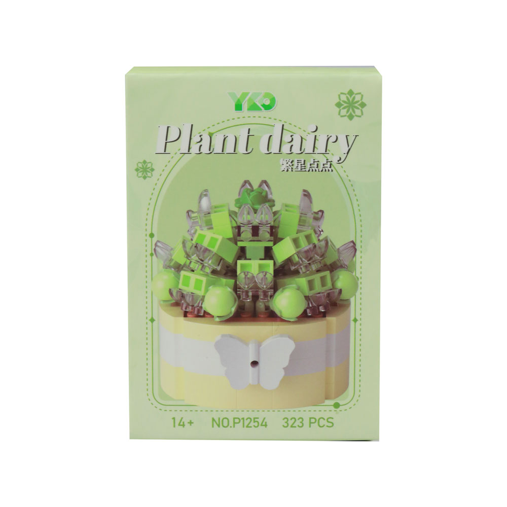 Đồ chơi xếp khối chậu hoa mini