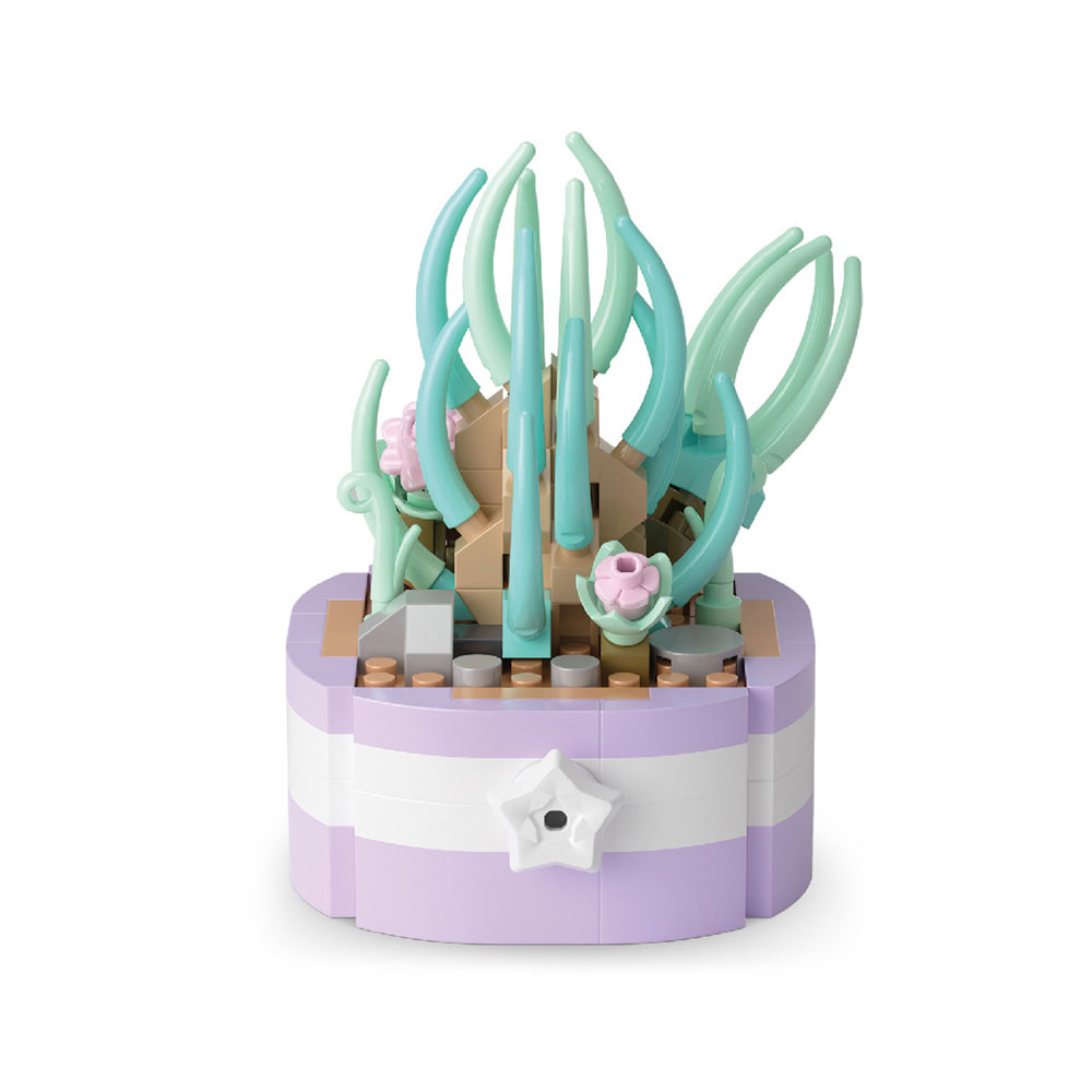 Đồ chơi xếp khối chậu hoa mini