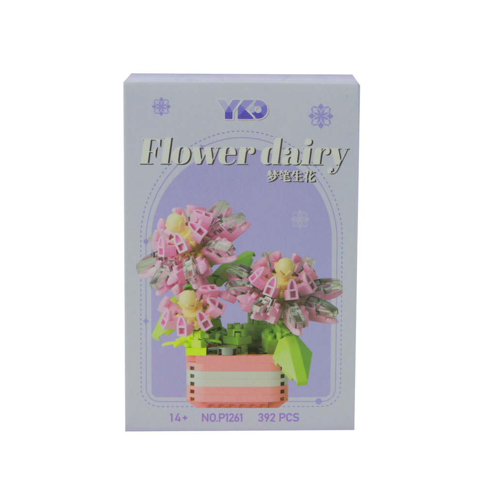 Đồ chơi xếp khối chậu hoa mini