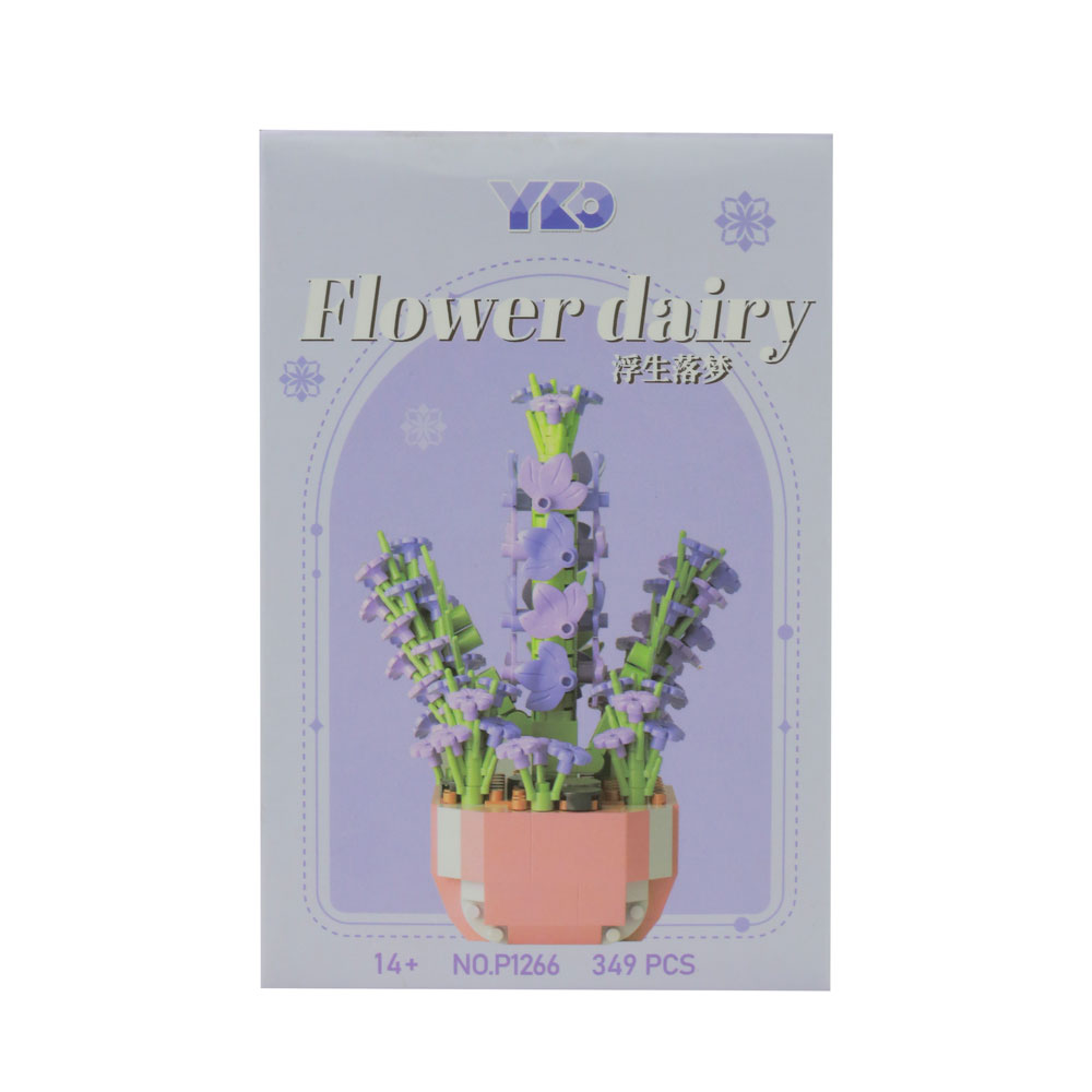 Đồ chơi xếp khối chậu hoa mini