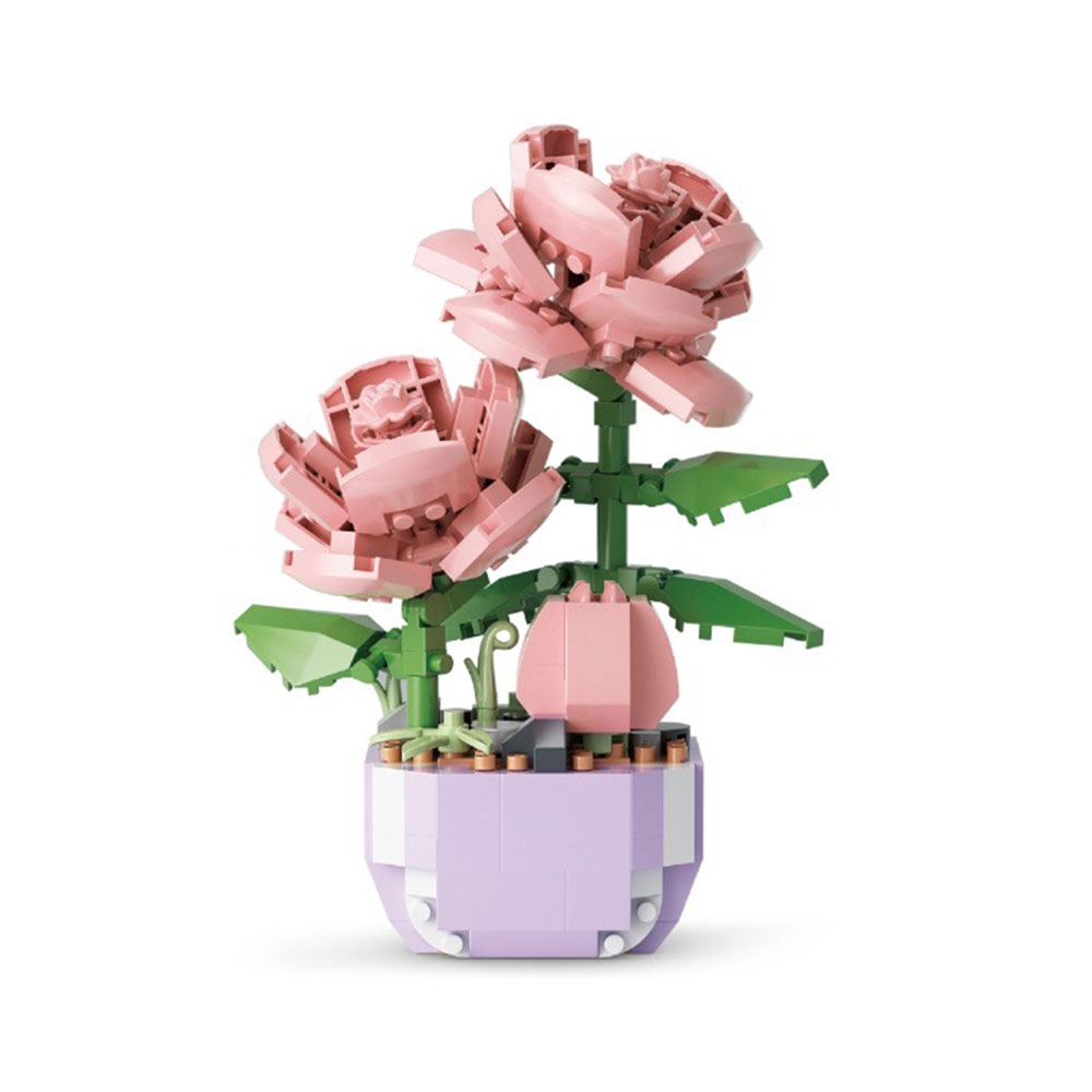 Đồ chơi xếp khối chậu hoa mini