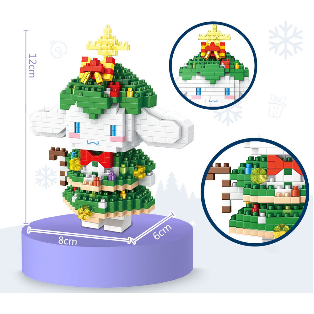 Đồ chơi xếp khối hộp quà Noel
