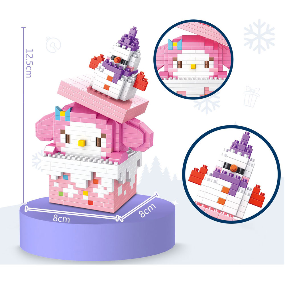 Đồ chơi xếp khối hộp quà Noel