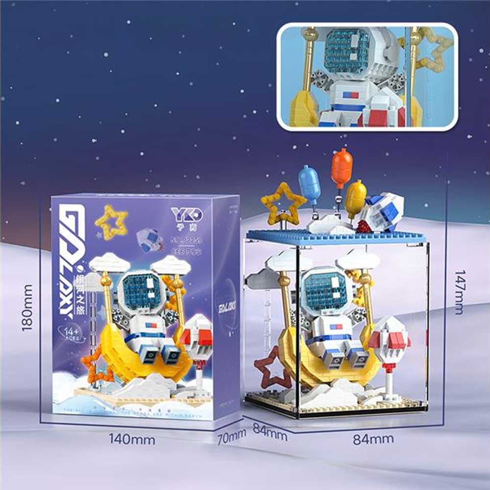 Đồ chơi hộp quà xếp khối phi hành gia