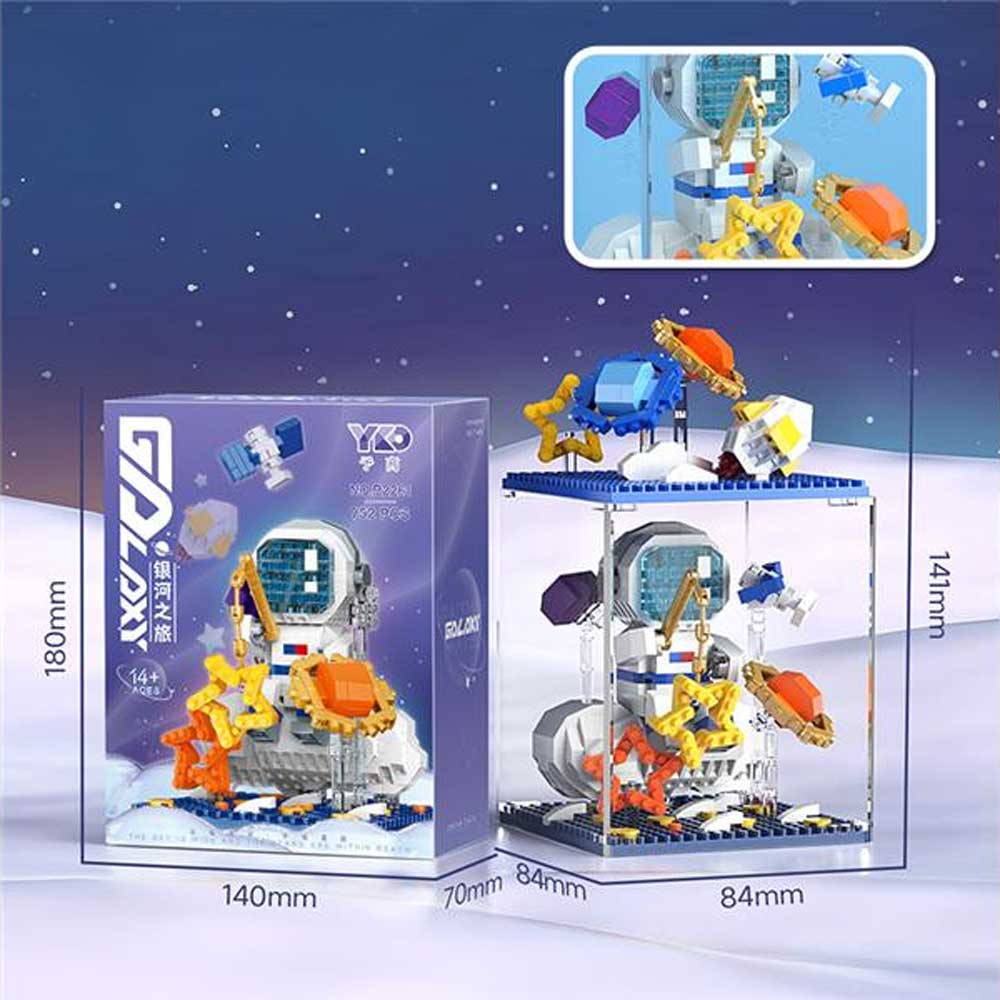 Đồ chơi hộp quà xếp khối phi hành gia