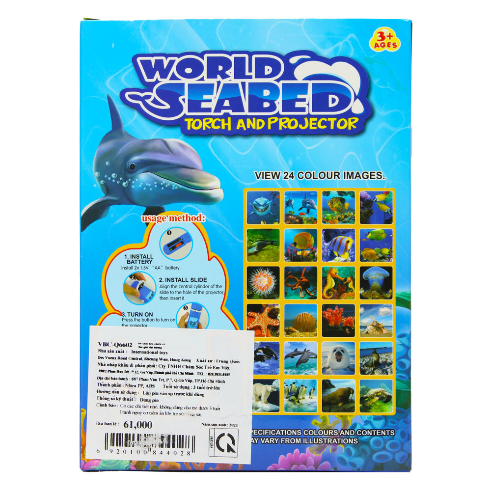 Đồ chơi đèn chiếu vẽ thế giới đại dương