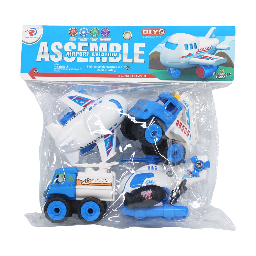 Đồ chơi 4 xe chuyên dụng lắp ghép