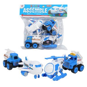 Đồ chơi 4 xe chuyên dụng lắp ghép