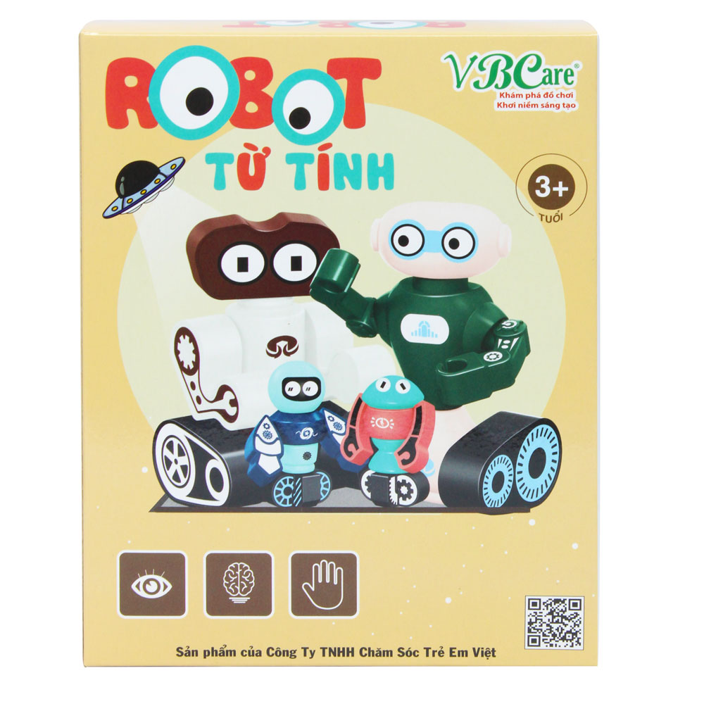 Đồ chơi xếp hình robot VBCare từ tính