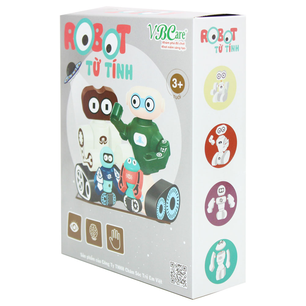 Đồ chơi xếp hình robot VBCare từ tính