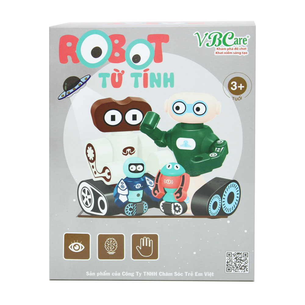 Đồ chơi xếp hình robot VBCare từ tính