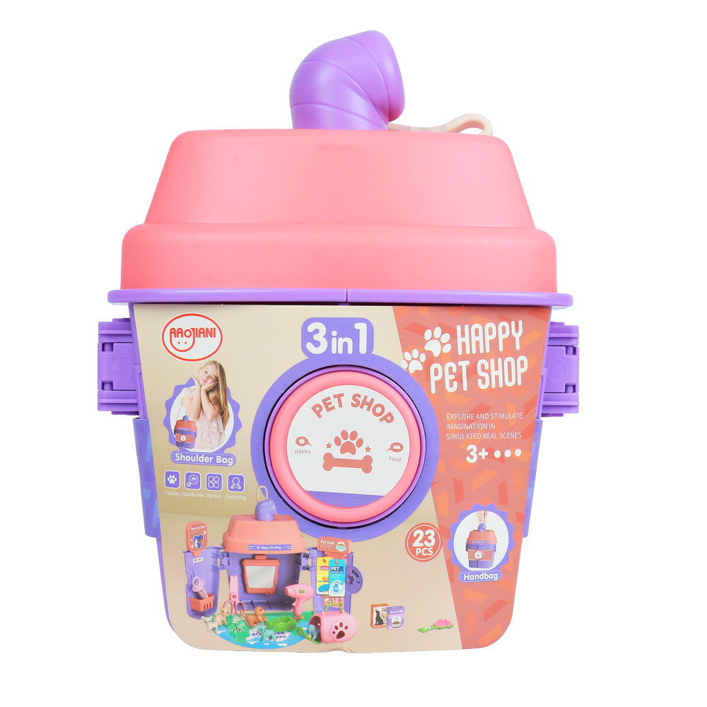 Đồ chơi chăm sóc thú cưng hình ly trà sữa