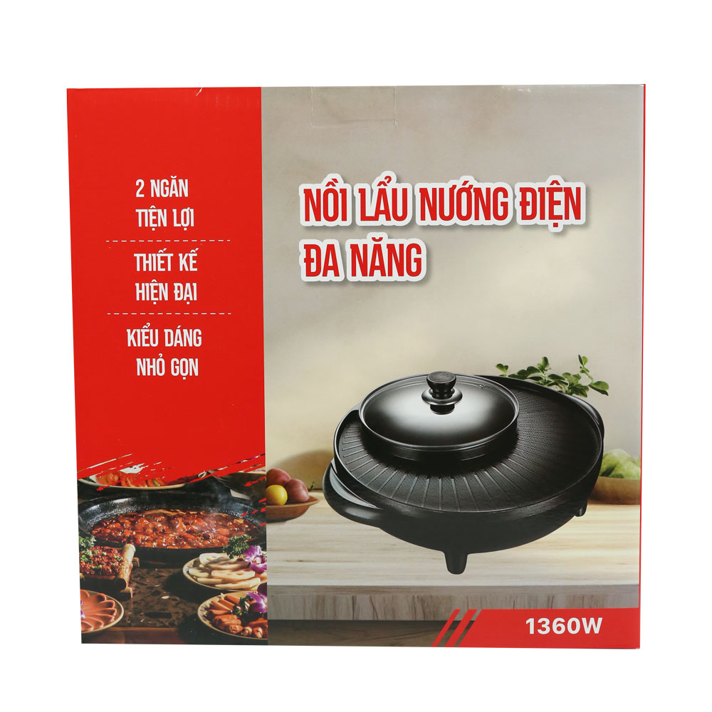 Nồi lẩu nướng điện đa năng