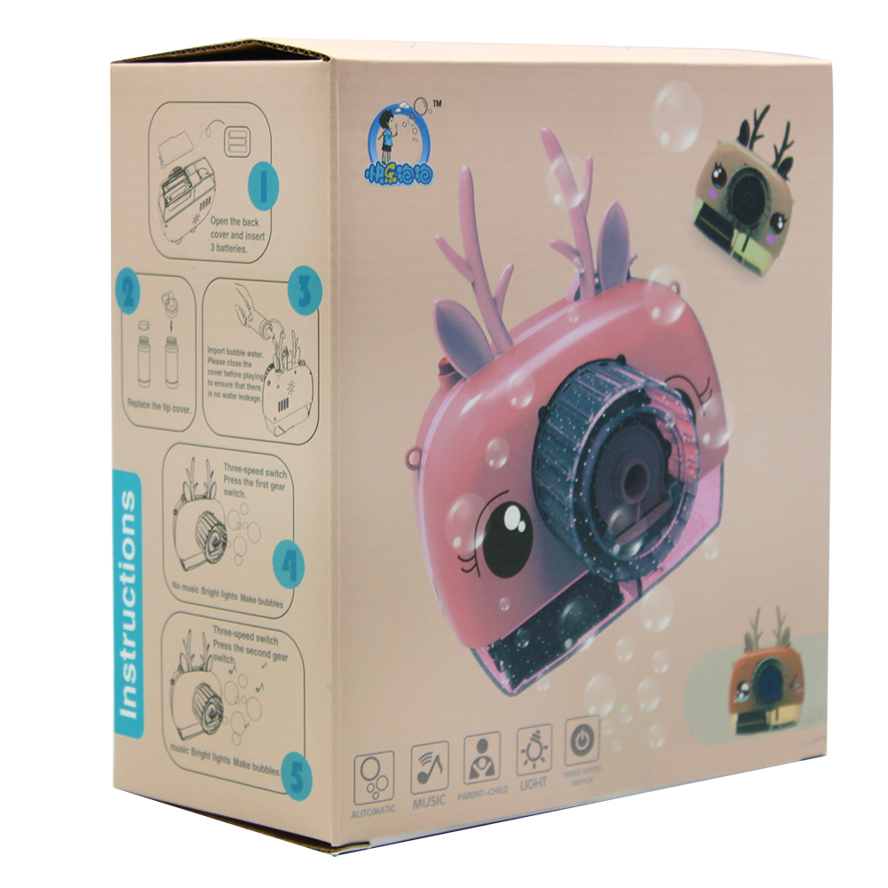 Đồ chơi máy chụp hình tạo bong bóng dùng pin