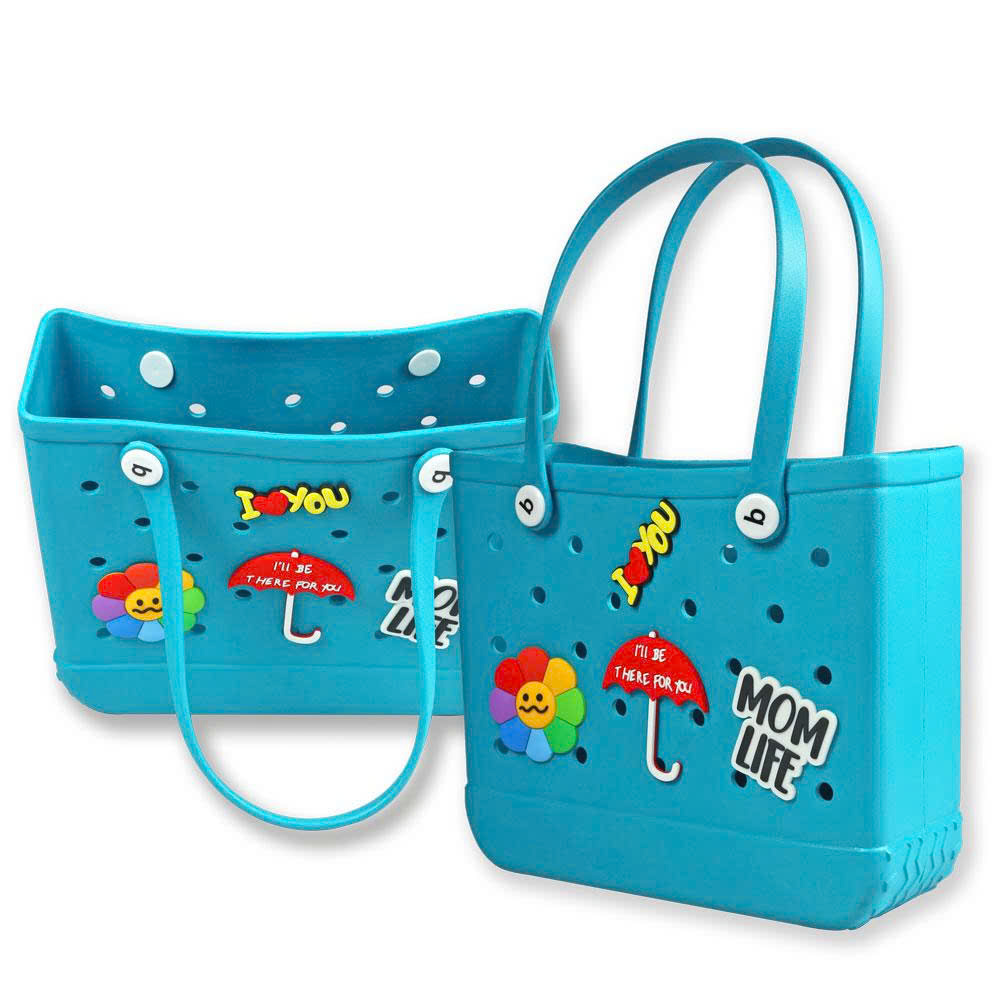 Giỏ nhựa thời trang kèm charm