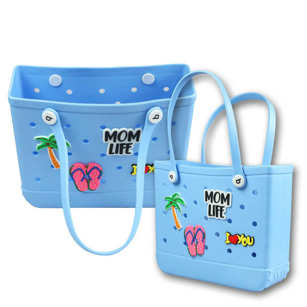 Giỏ nhựa thời trang kèm charm