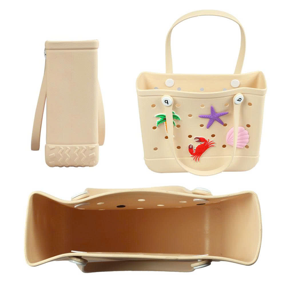 Giỏ nhựa thời trang kèm charm