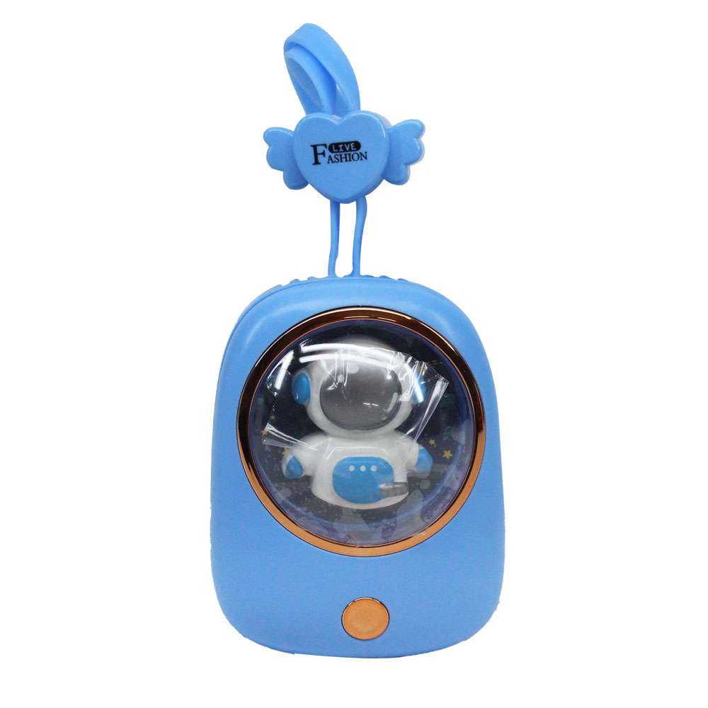 Đồ chơi máy quạt mini dây đeo cổ cổng sạc USB