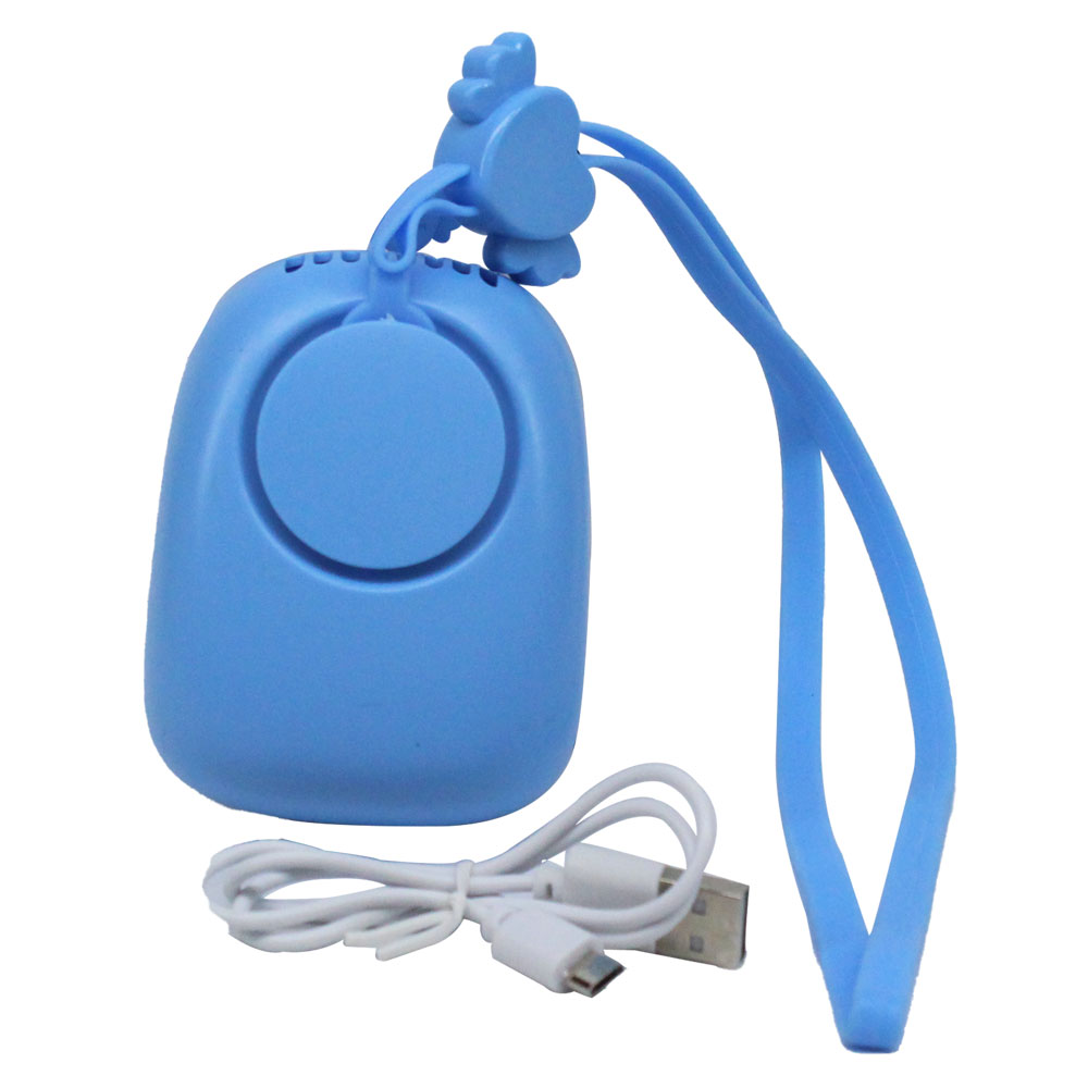 Đồ chơi máy quạt mini dây đeo cổ cổng sạc USB