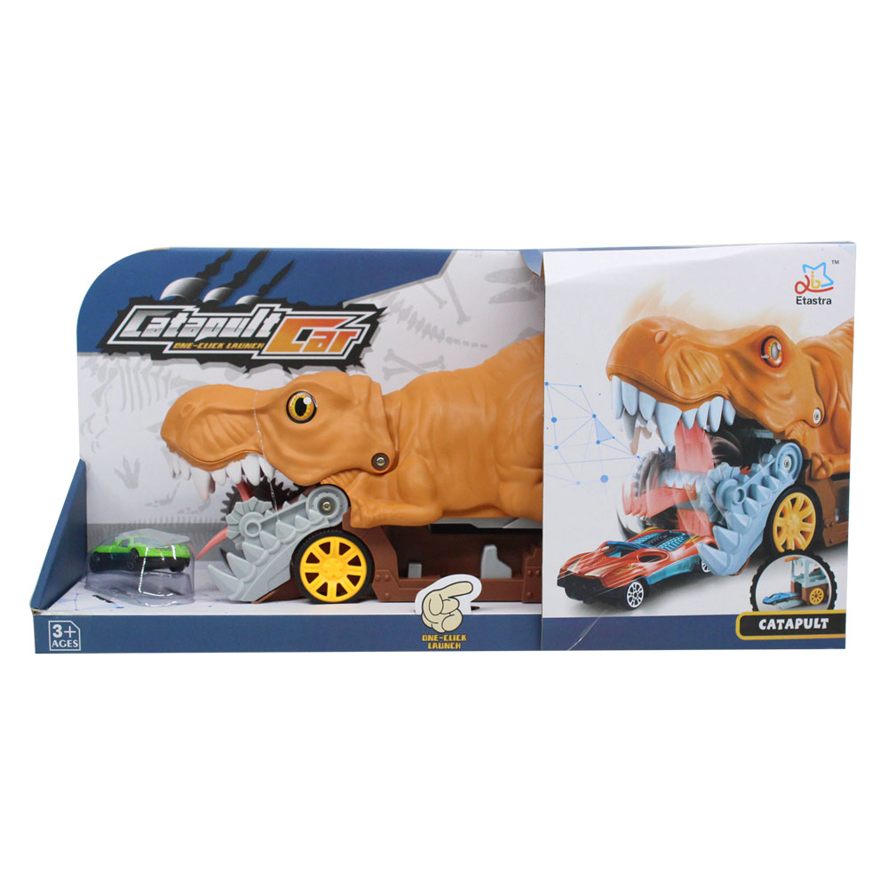 Đồ chơi khủng long kèm xe mô hình dùng pin