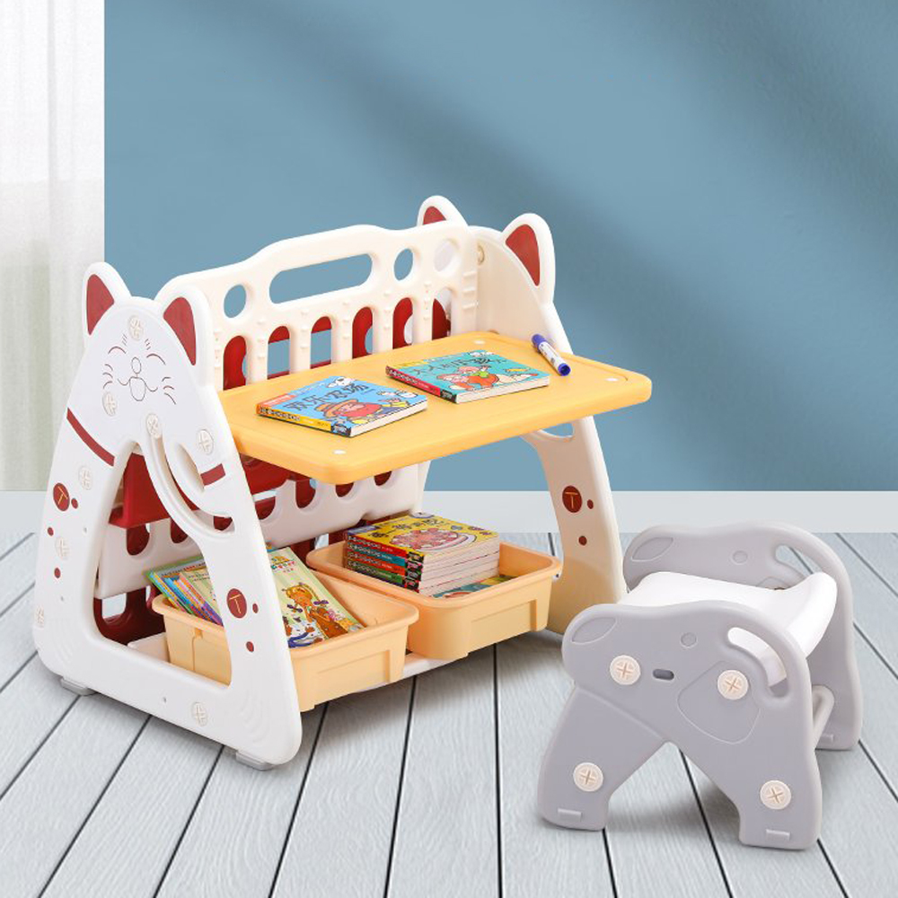 Đồ chơi kệ sách 4 tầng kèm giá vẽ