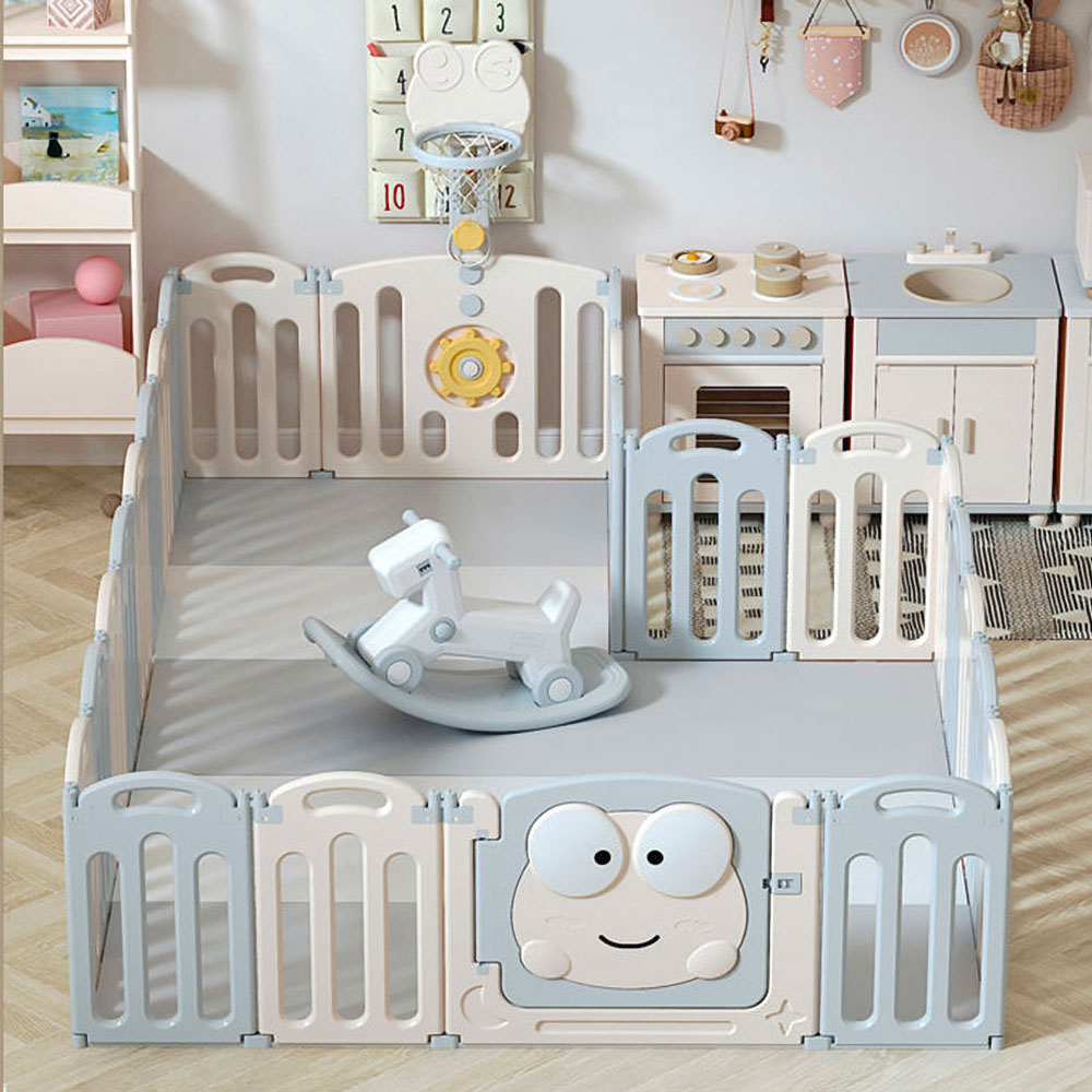 Quây cũi trẻ em lắp ghép 16 tấm 