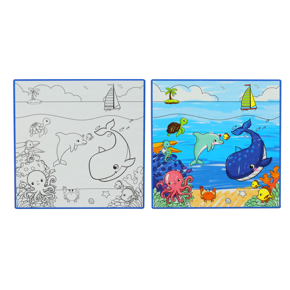 Đồ chơi thảm tô màu hình đại dương